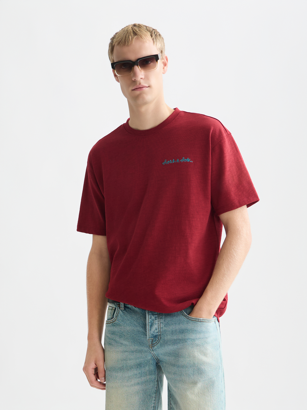 Pocket artwork relaxed T-shirt