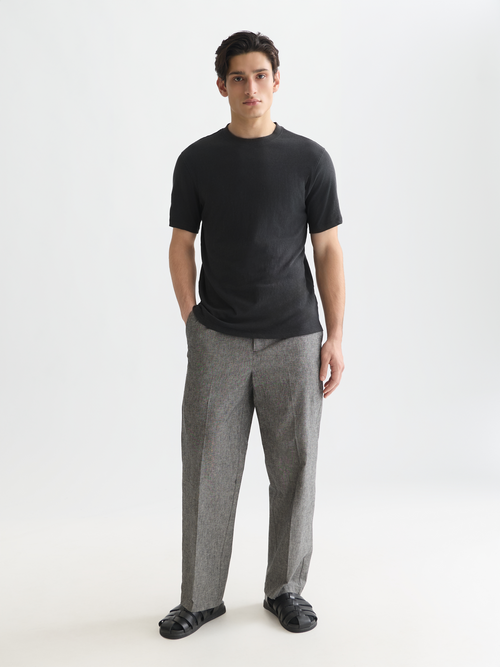 3 crosses cotton-linen T-shirt