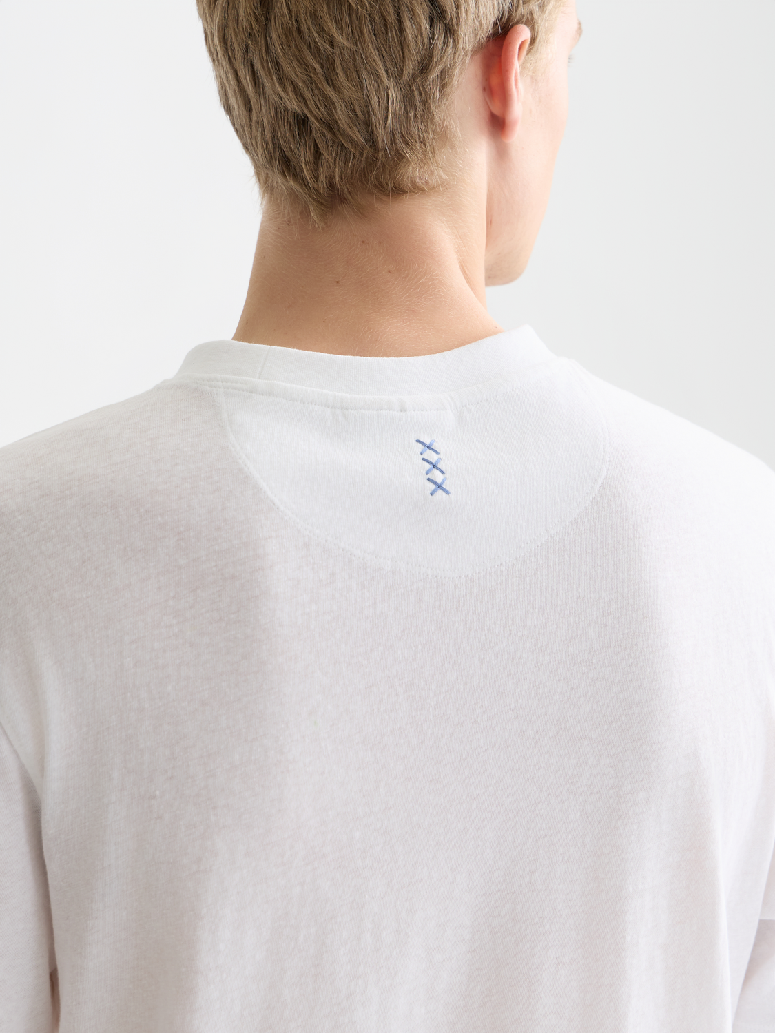 3 crosses cotton-linen T-shirt