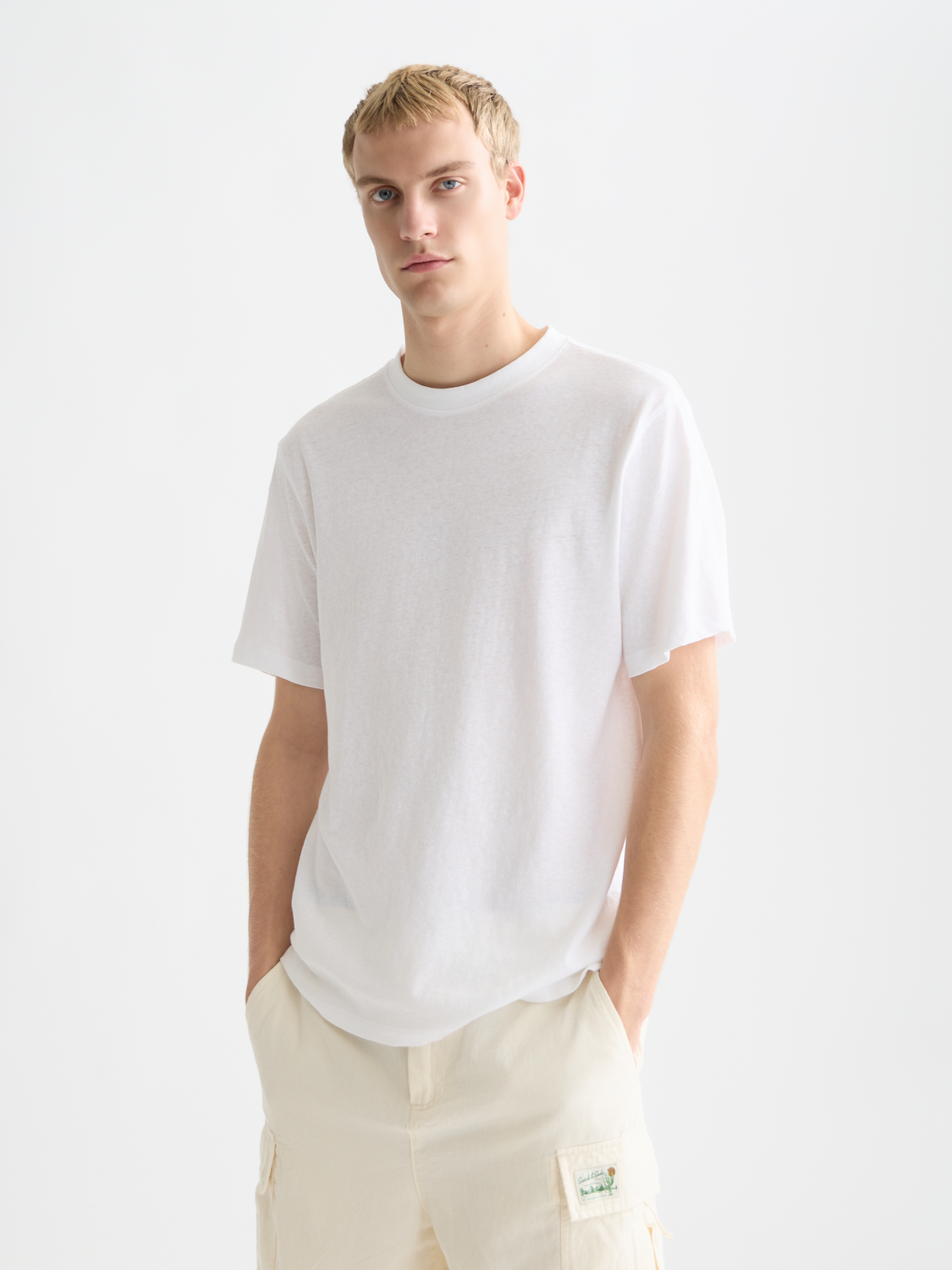 3 crosses cotton-linen T-shirt