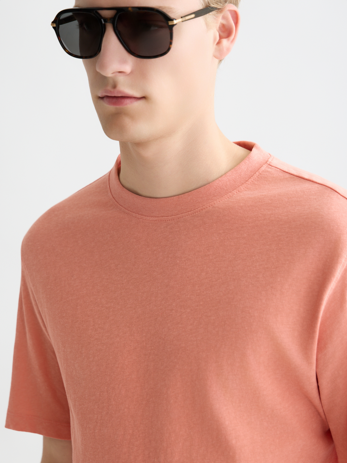 3 crosses cotton-linen T-shirt
