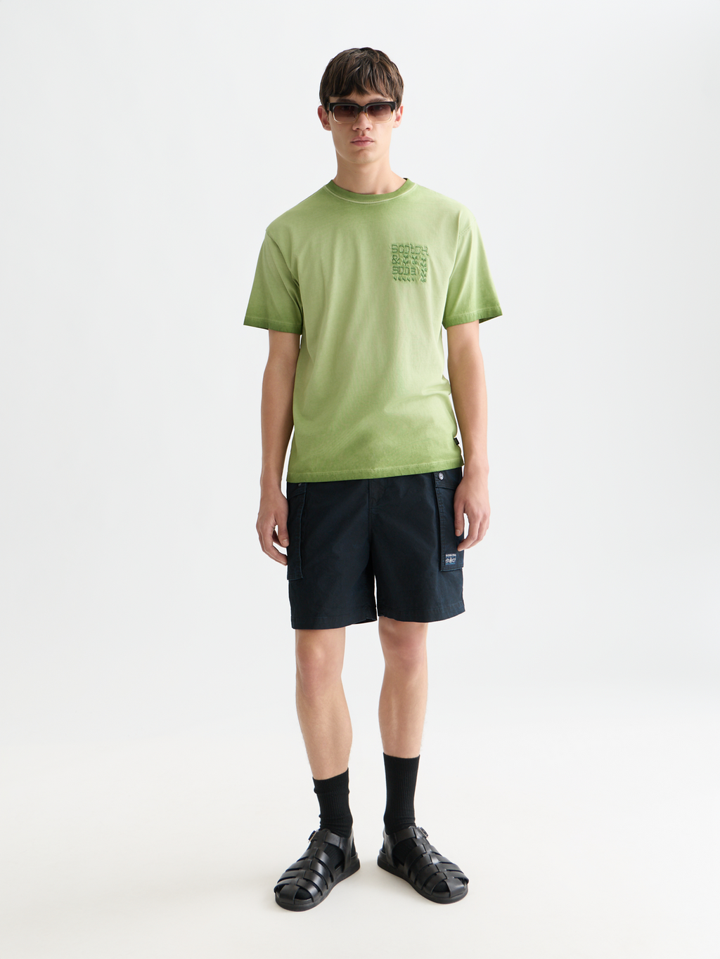 Embroidered artwork relaxed T-shirt