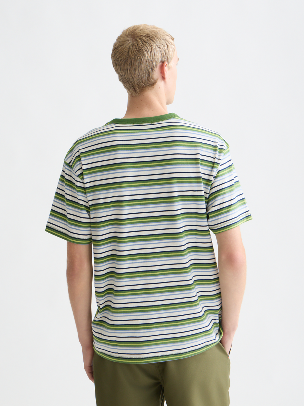Relaxed yarn-dyed T-shirt