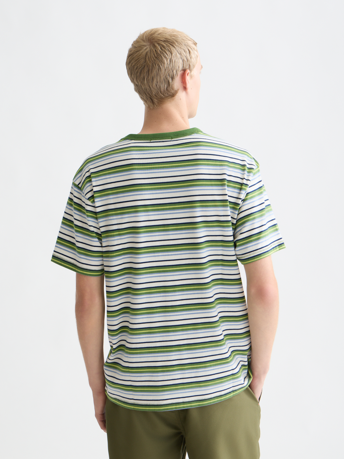 Relaxed yarn-dyed T-shirt