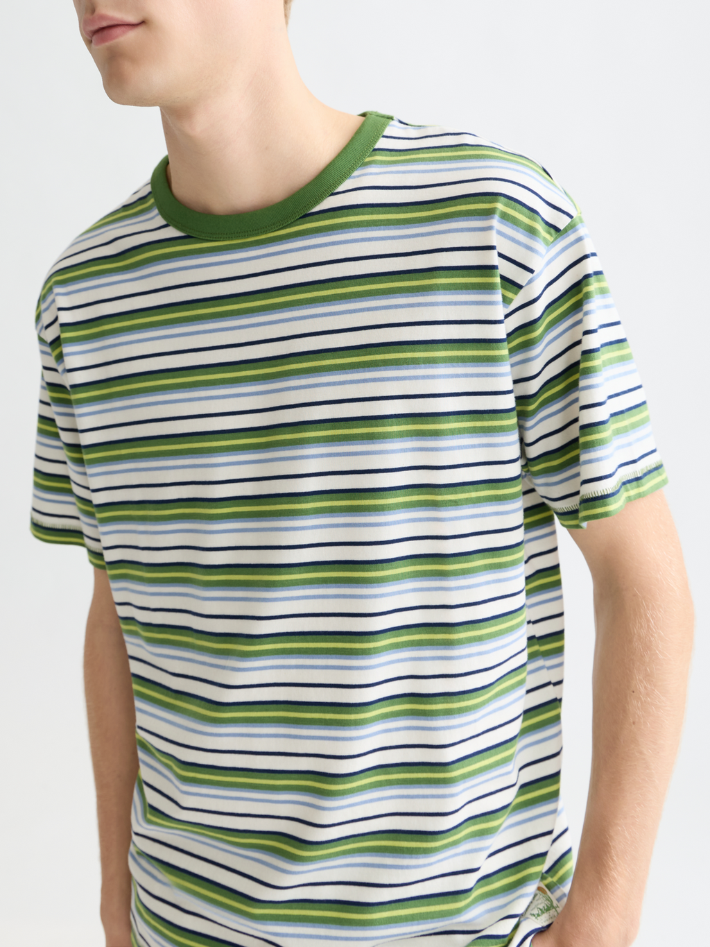 Relaxed yarn-dyed T-shirt