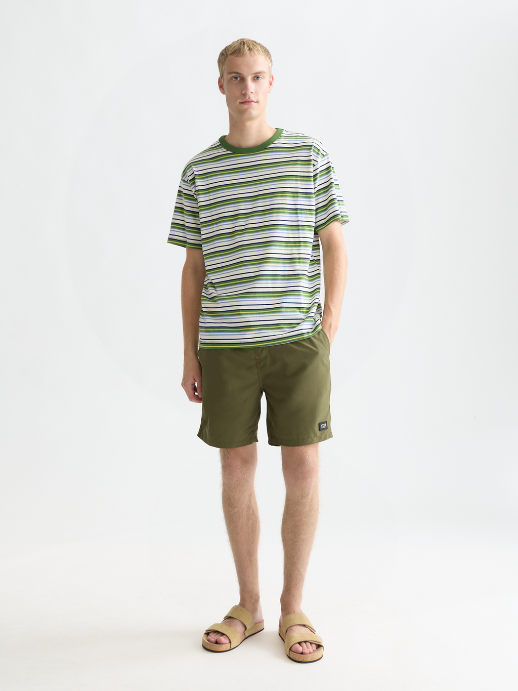Relaxed yarn-dyed T-shirt