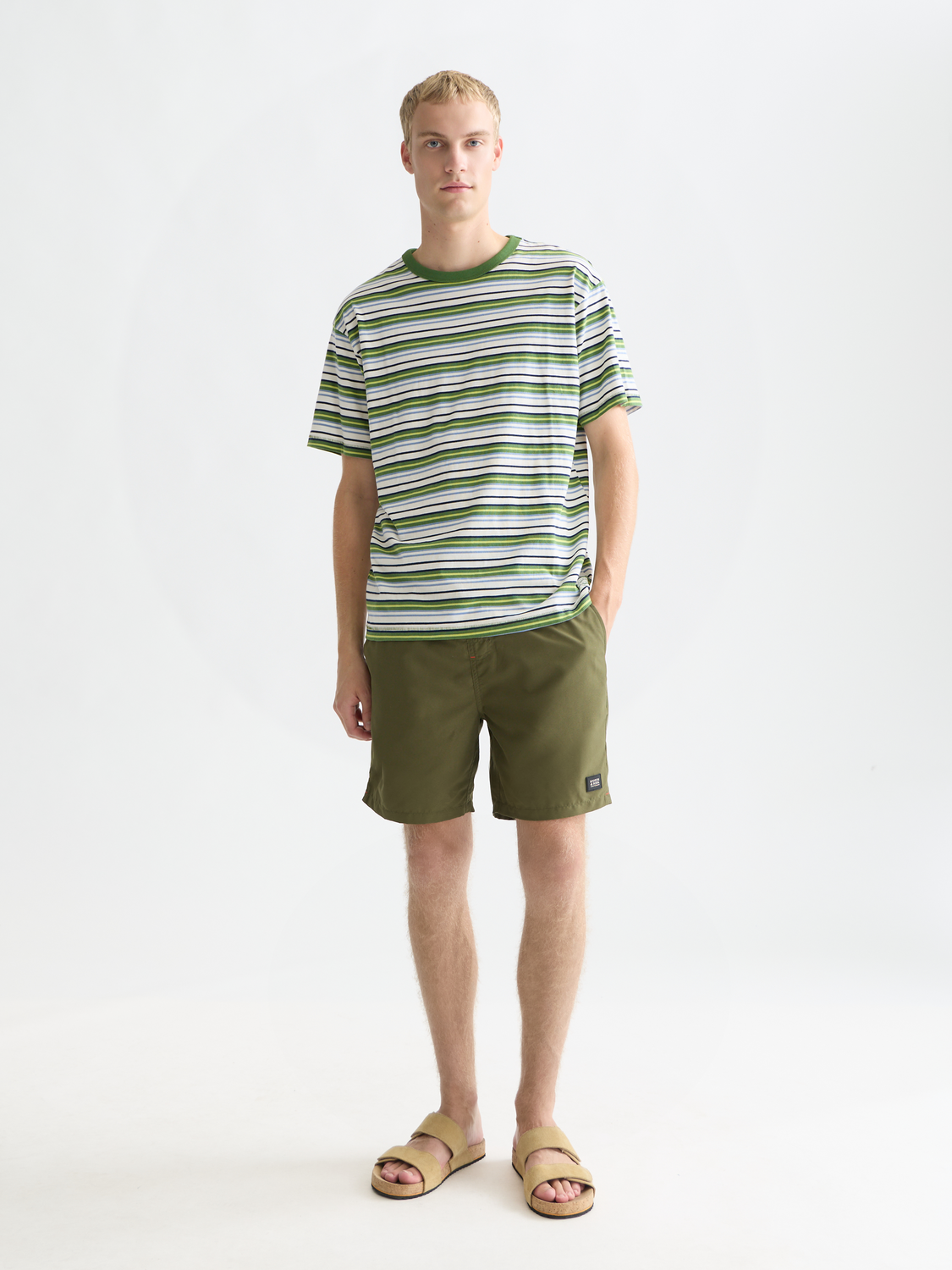 Relaxed yarn-dyed T-shirt