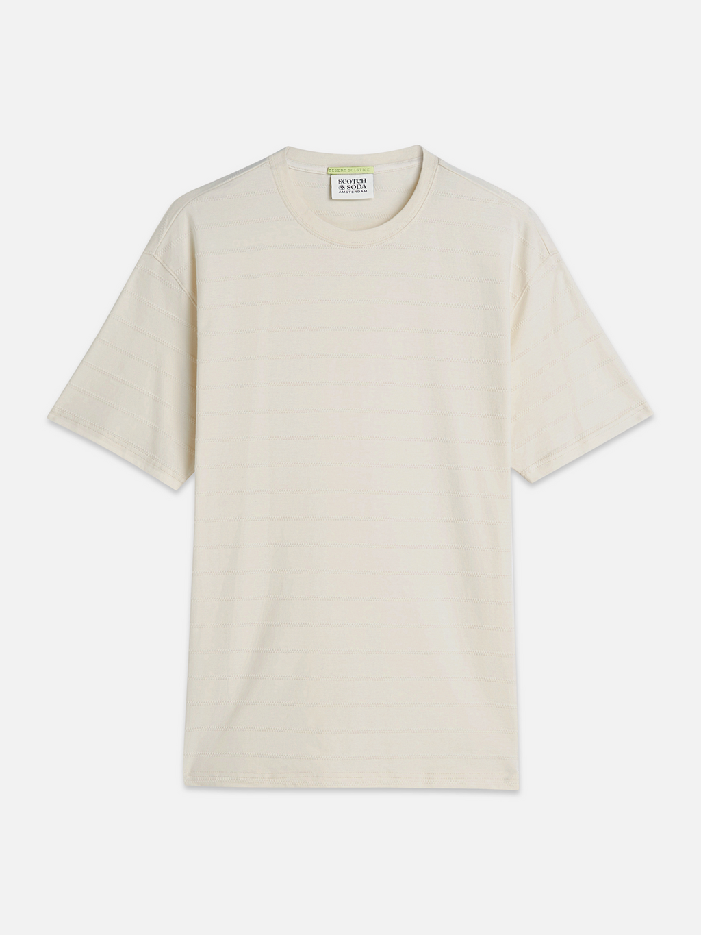 Structured jacquard relaxed T-shirt