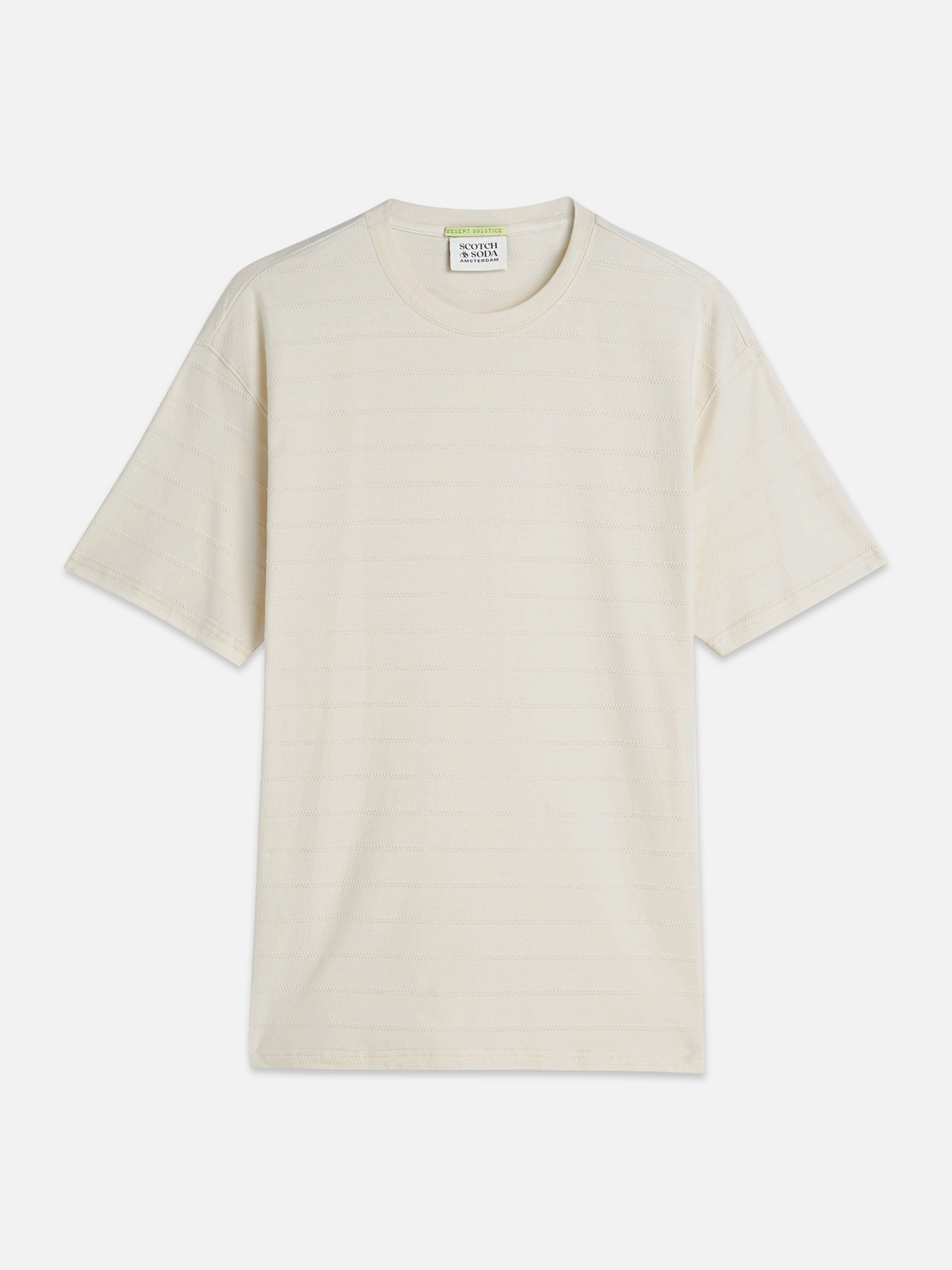 Structured jacquard relaxed T-shirt