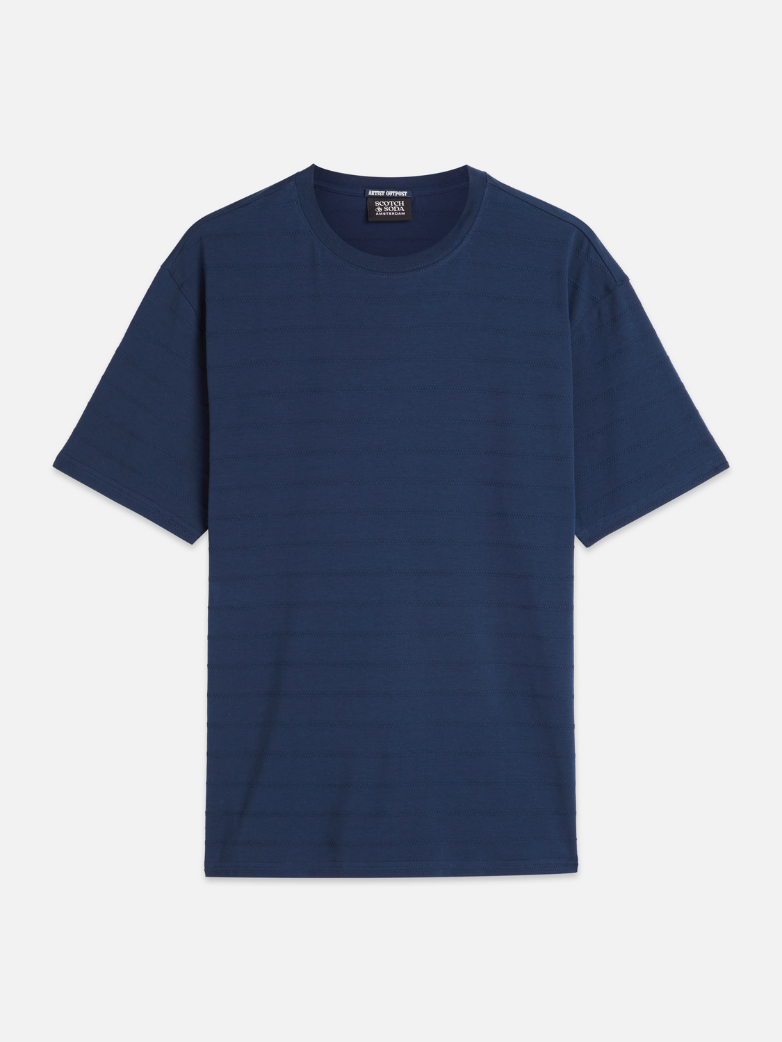 Structured jacquard relaxed T-shirt