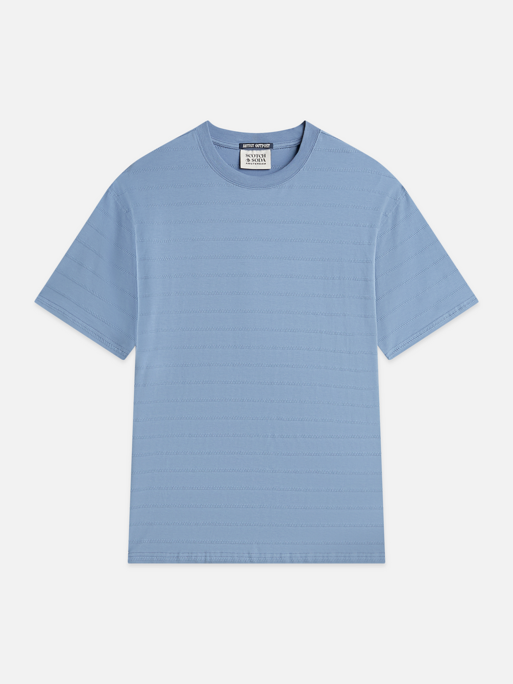 Structured jacquard relaxed T-shirt