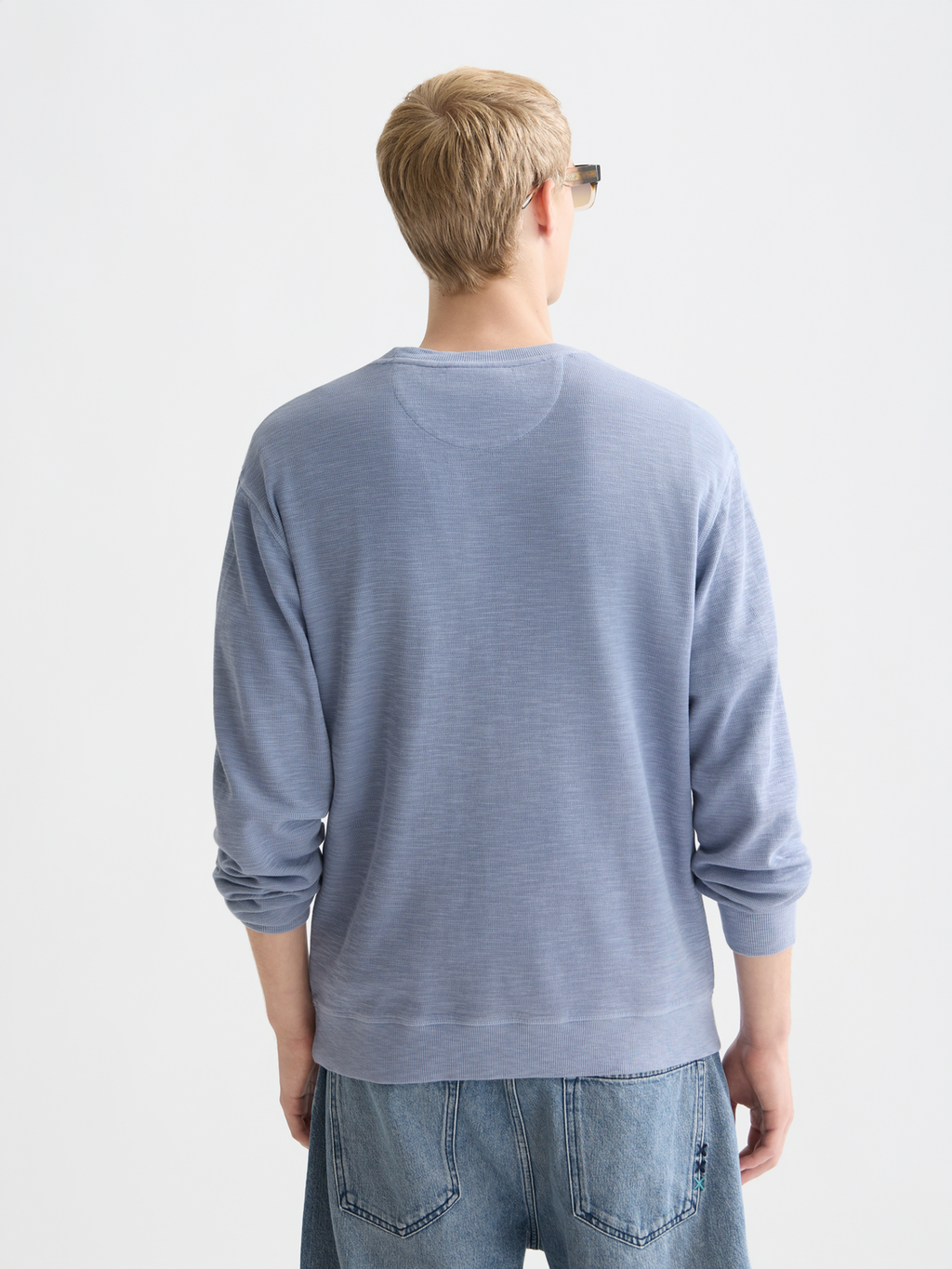 Garment-dyed sweatshirt
