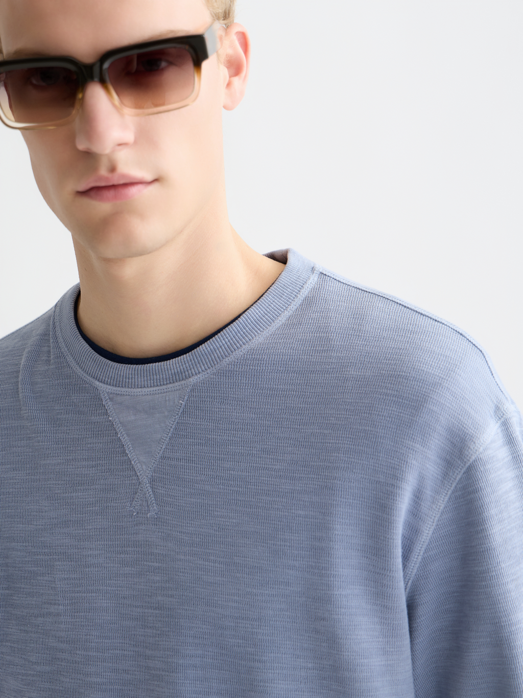 Garment-dyed sweatshirt