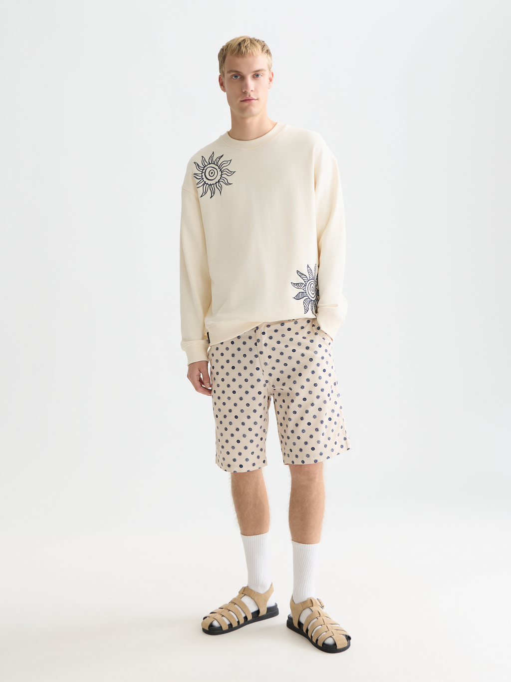 Embroidered relaxed sweatshirt