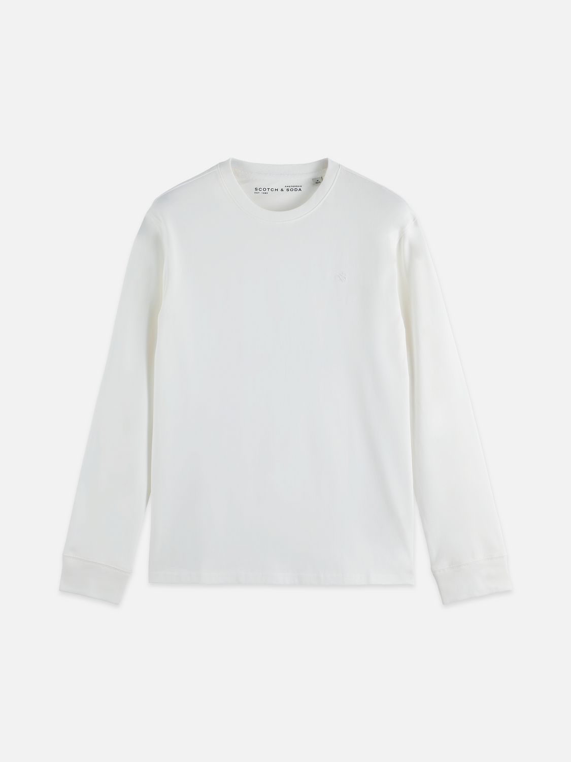 logo regular long sleeve top