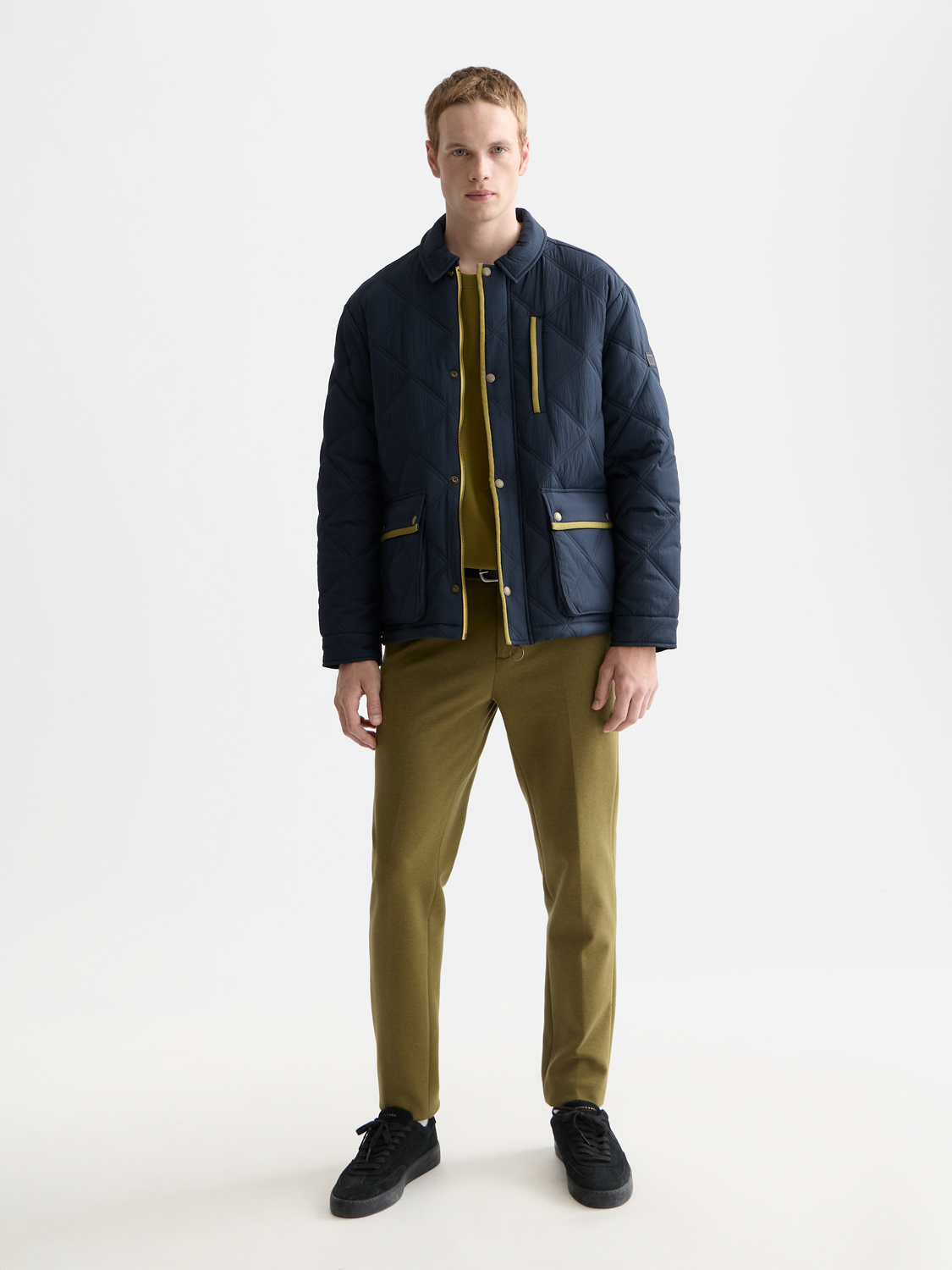 Seasonal Essentials Mott tailored cotton blend jersey chino