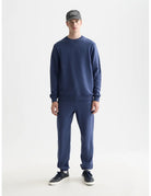 Seasonal Core Logo Badge Regular-fit Sweatpants front view showing fit and finish by Scotch & Soda