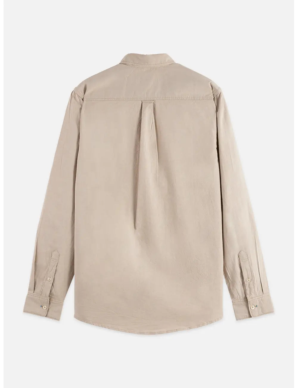 Seasonal Core Solid Oxford Regular-fit Shirt back view showing fit and finish by Scotch & Soda