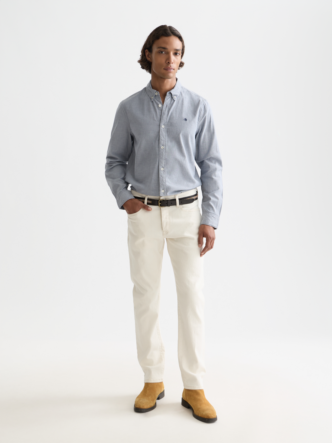 Seasonal Essentials solid oxford shirt