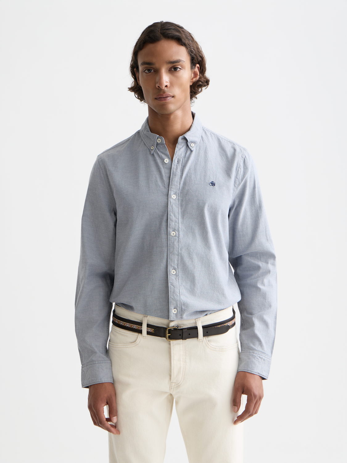 Seasonal Essentials solid oxford shirt