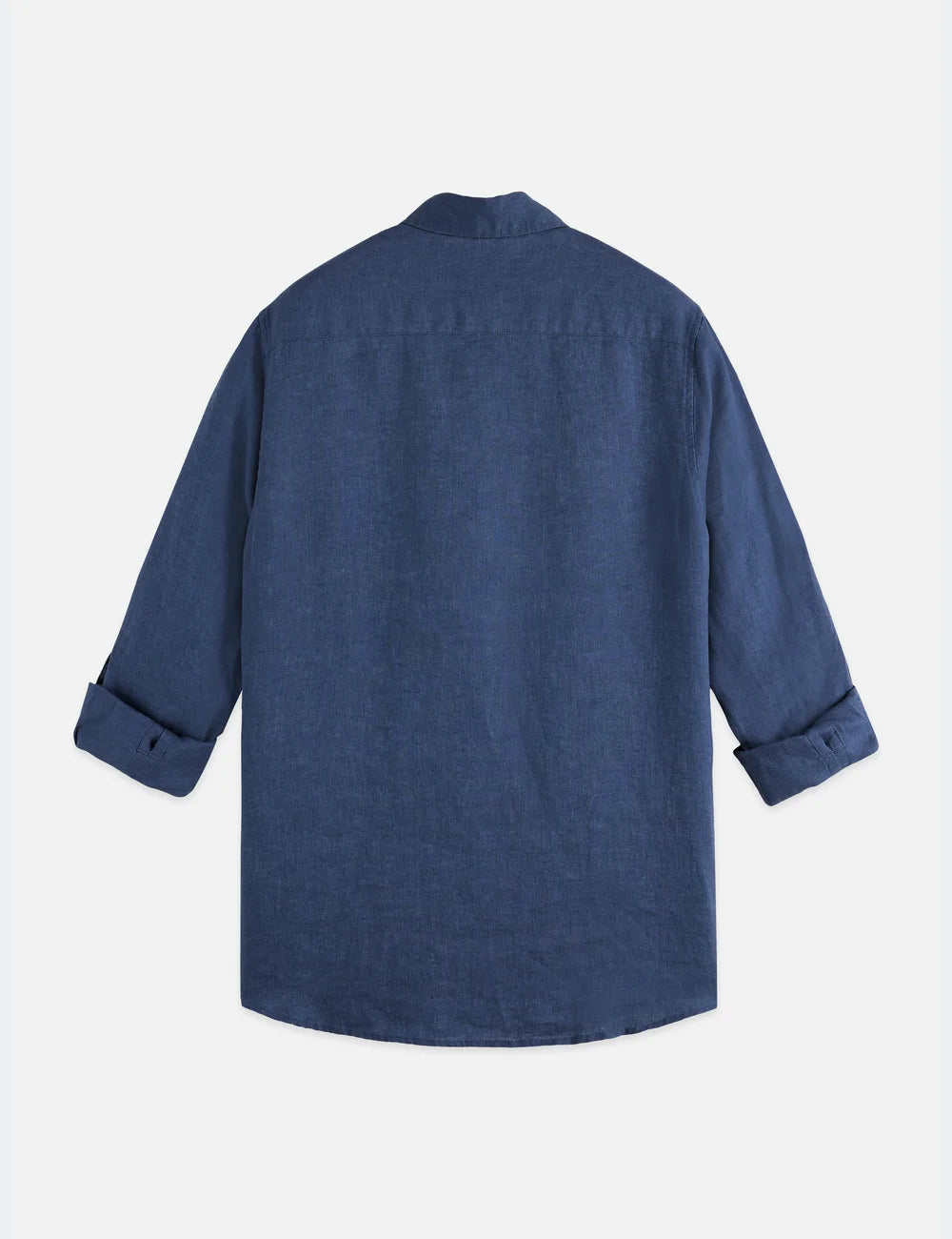 Seasonal Core Linen Regular-fit Shirt flat lay showing product details by Scotch & Soda