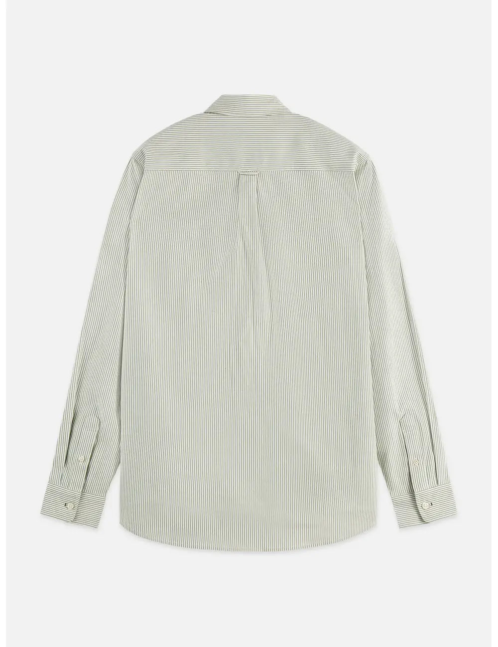 Seasonal Core Striped Oxford Regular-fit Shirt back view showing fit and finish by Scotch & Soda