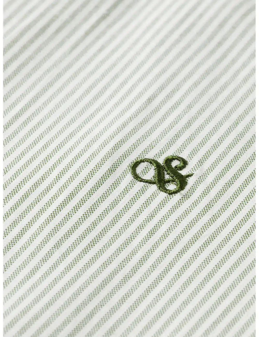 Seasonal Core Striped Oxford Regular-fit Shirt detail shot of fabric and craftsmanship by Scotch & Soda