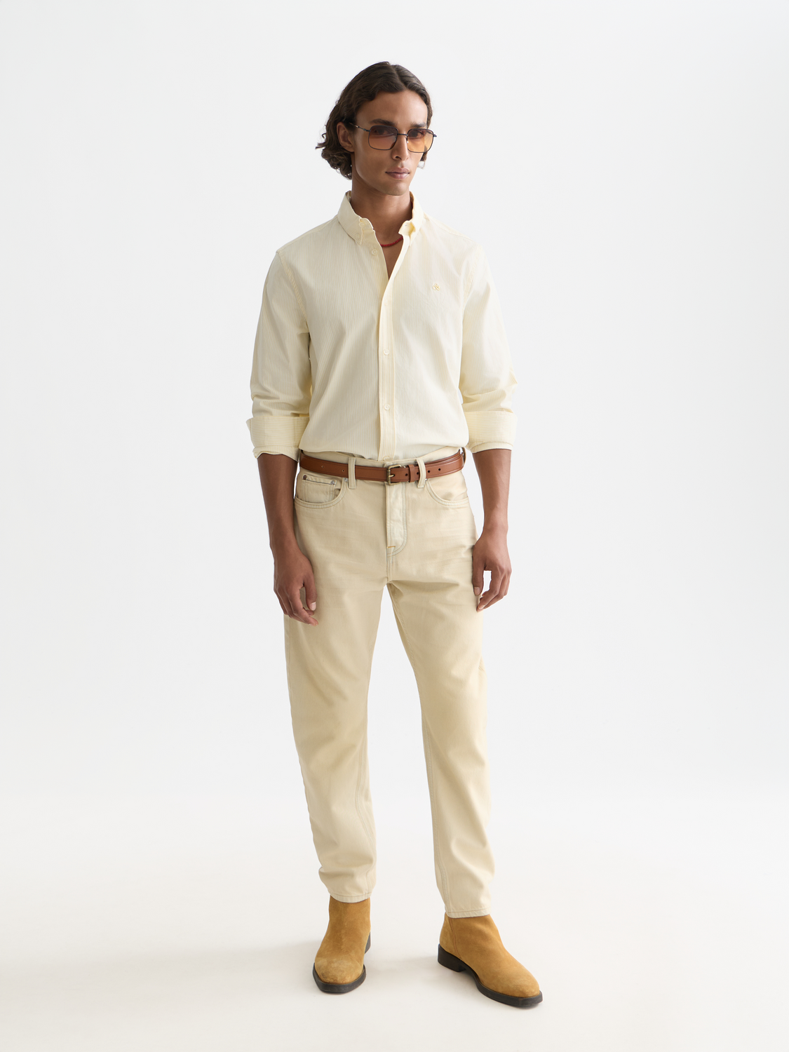 Seasonal Essentials striped oxford shirt