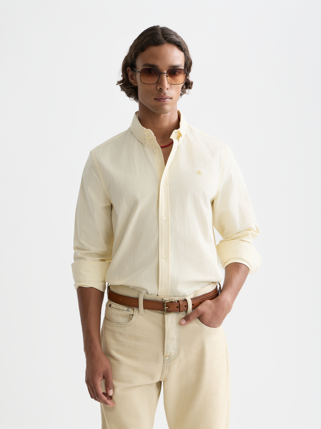 Seasonal Essentials striped oxford shirt