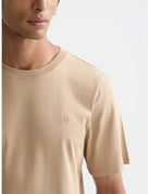Seasonal Core Chest Logo Regular-fit T-shirt detail shot of fabric and craftsmanship by Scotch & Soda