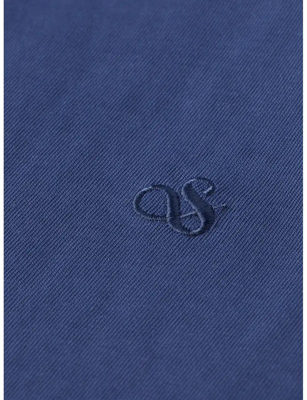 Seasonal Core Chest Logo Regular-fit T-shirt detail shot of fabric and craftsmanship by Scotch & Soda