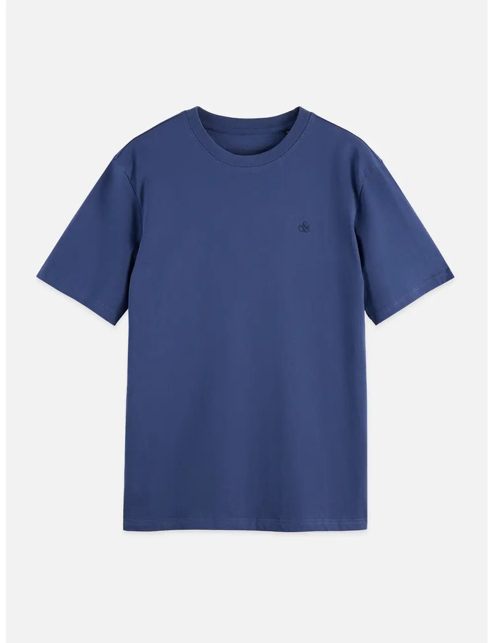Seasonal Core Chest Logo Regular-fit T-shirt front view showing fit and finish by Scotch & Soda