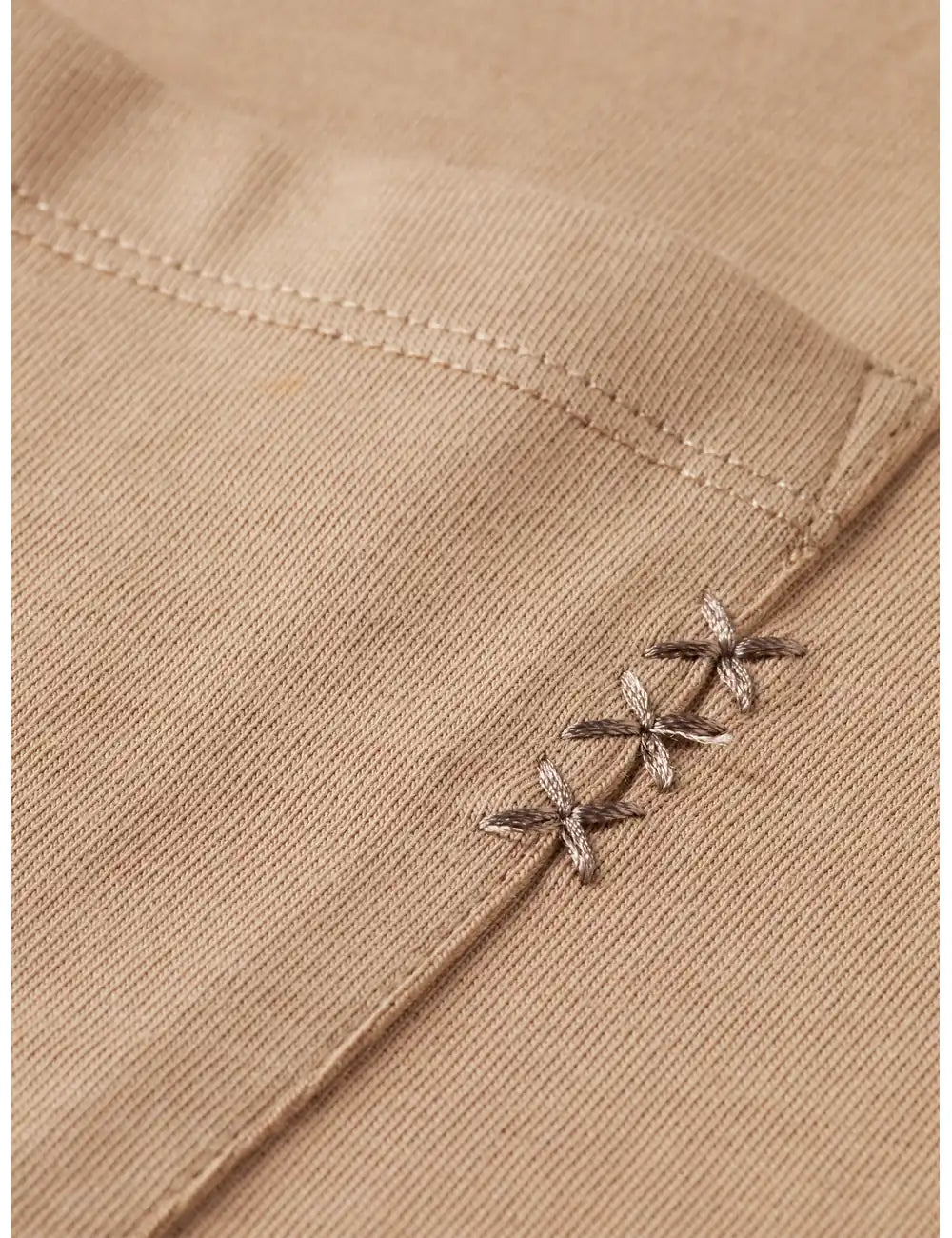 Seasonal Core 3 Crosses Chest Pocket Loose-fit T-shirt detail shot of fabric and craftsmanship by Scotch & Soda