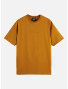 Seasonal Core Chest Artwork Relaxed-fit T-shirt front view showing fit and finish by Scotch & Soda