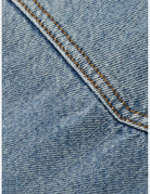 Washed Denim Ranch Jacket detail shot of fabric and craftsmanship by Scotch & Soda