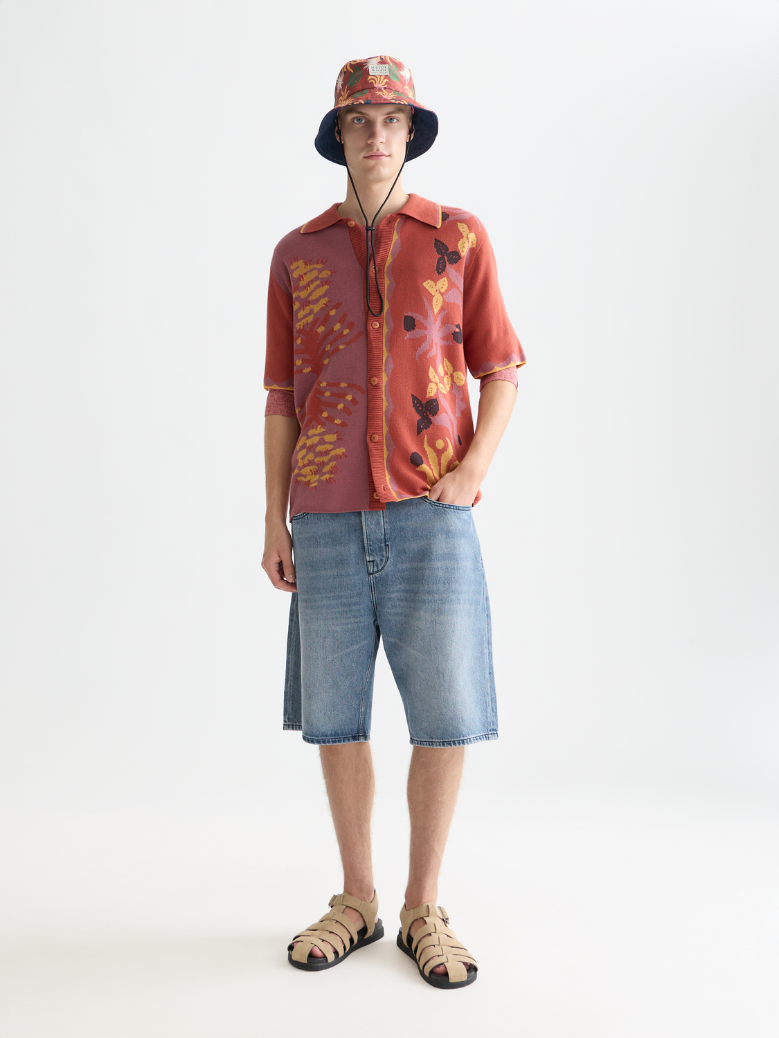 The Pitch loose denim shorts