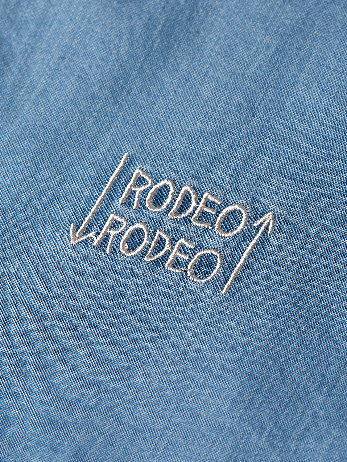 Scotch & Soda x Basquiat Indigo Tencel Relaxed Short-Sleeved Shirt