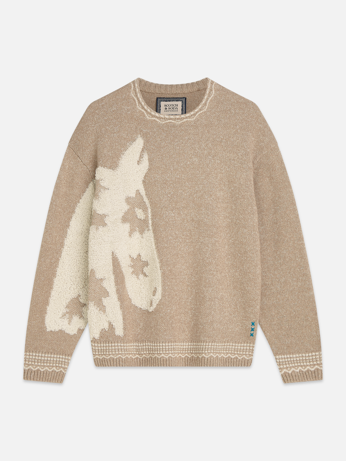 Jacquard loose pullover