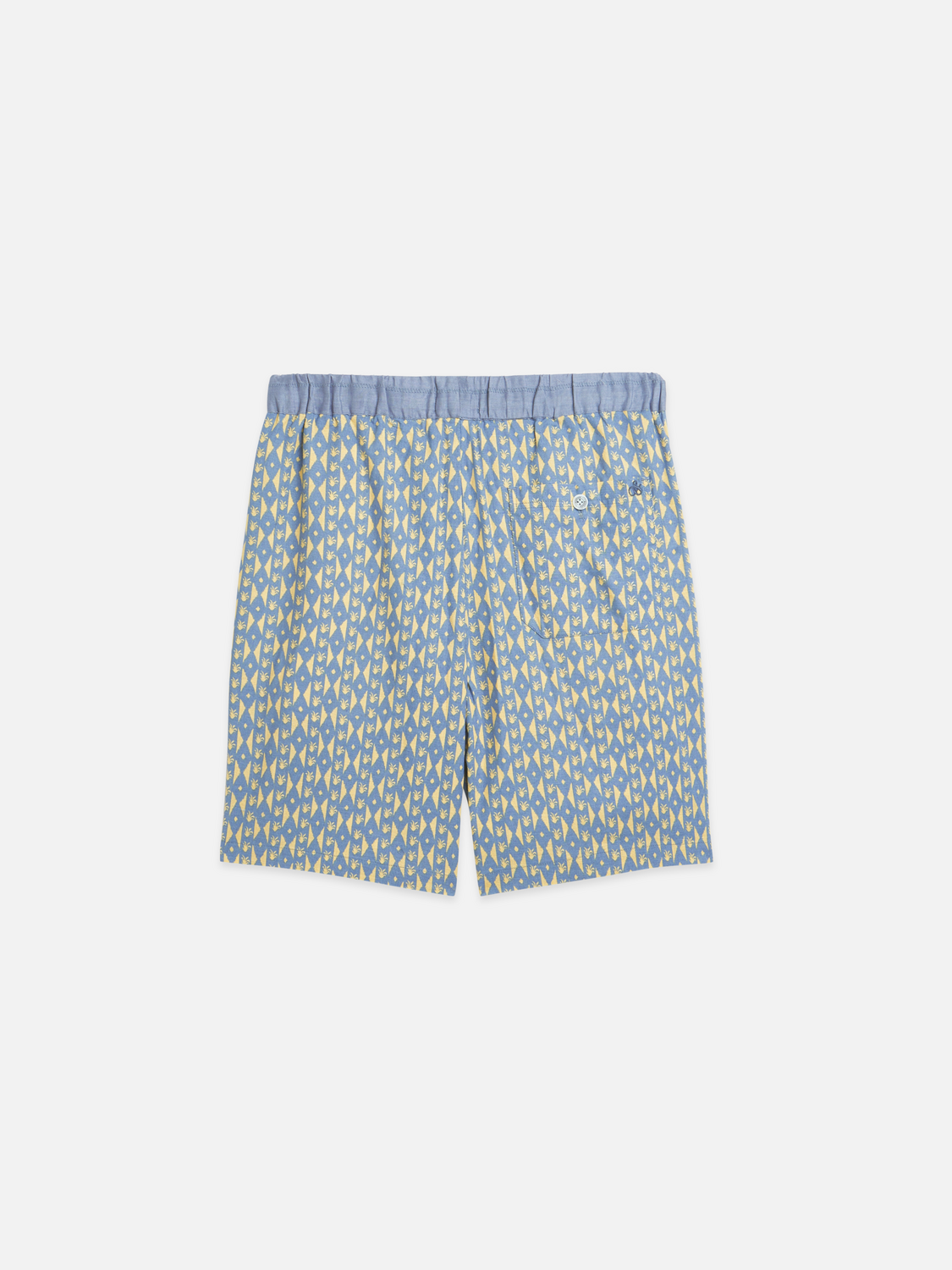 Fave printed linen relaxed bermuda shorts