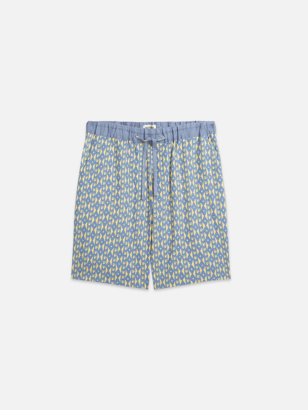 Fave printed linen relaxed bermuda shorts