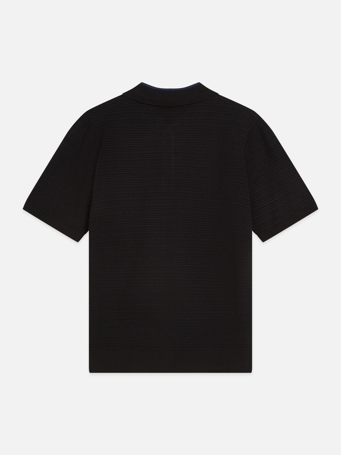Structured knitted polo