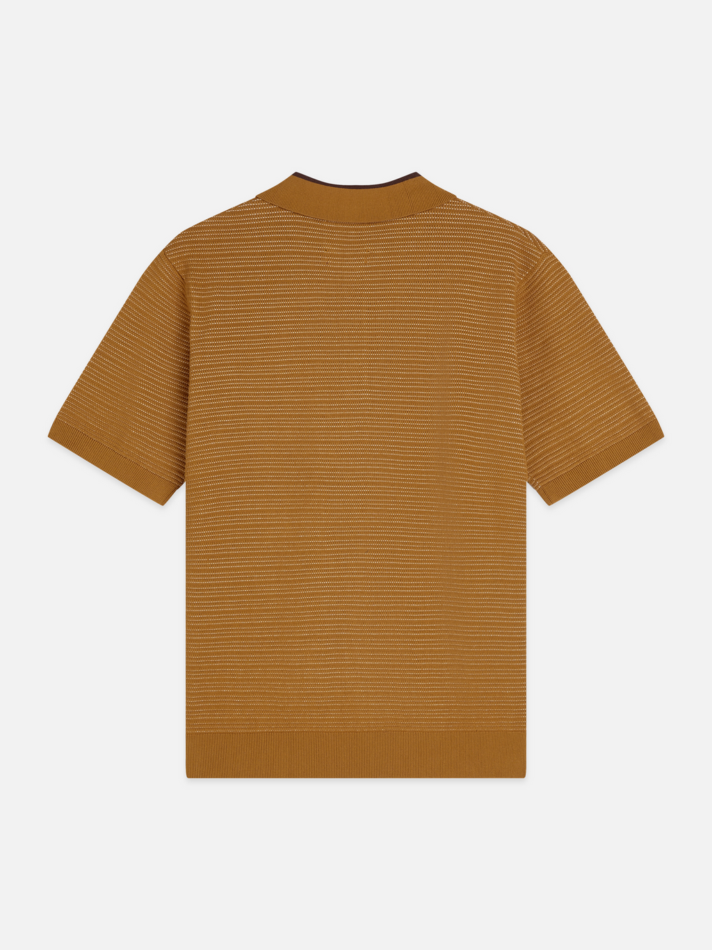 Structured knitted polo