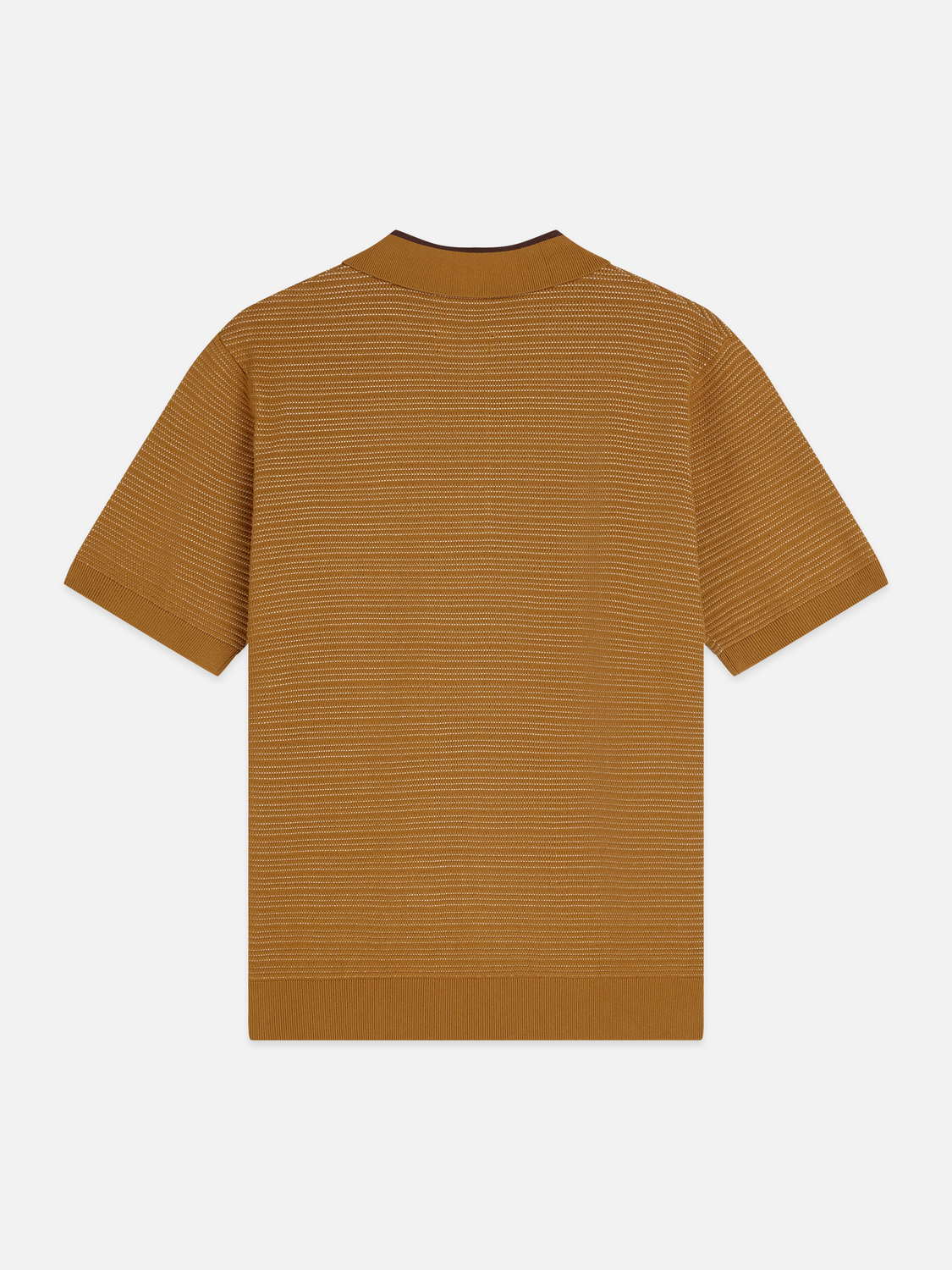 Structured knitted polo