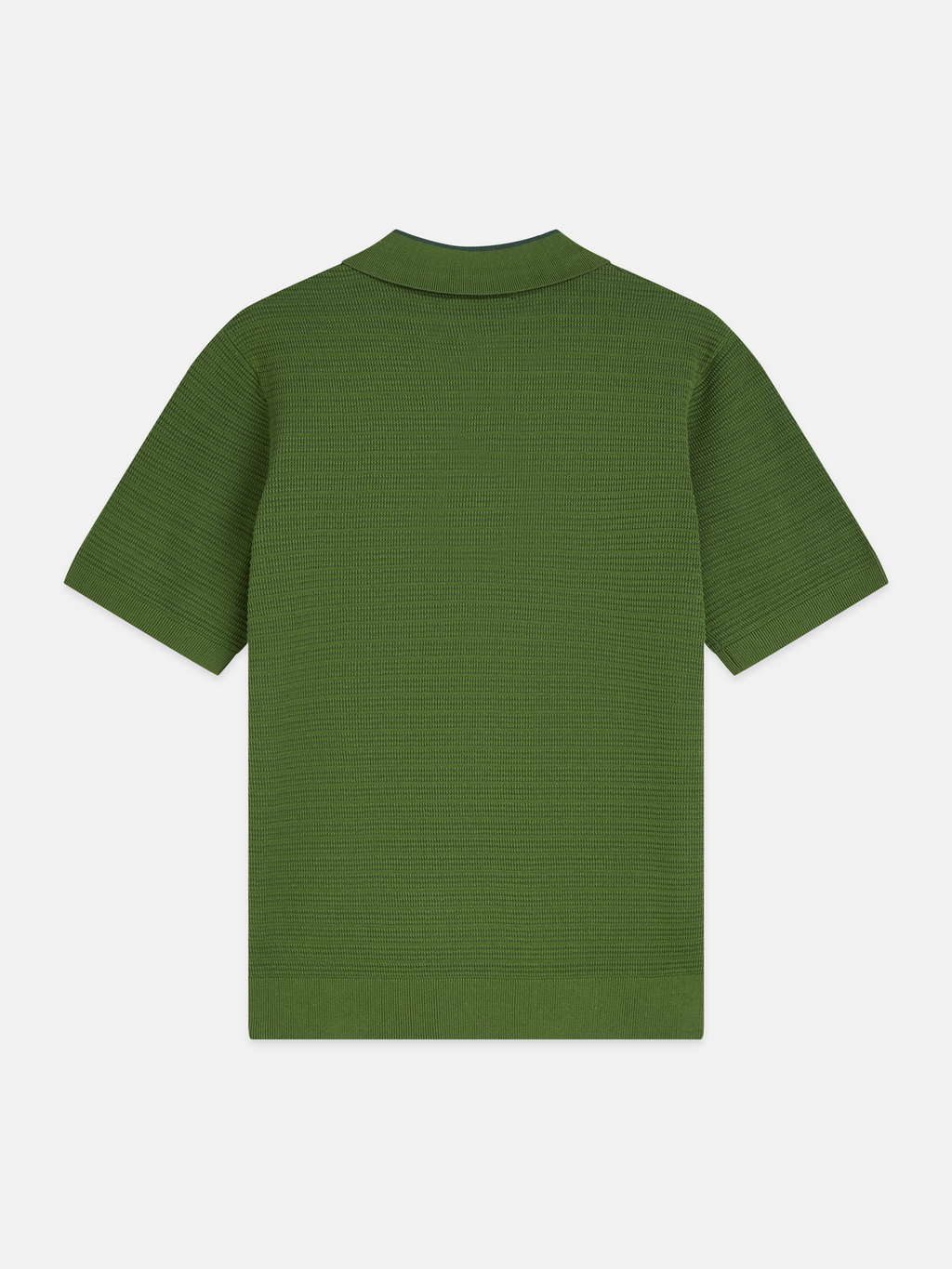 Structured knitted polo