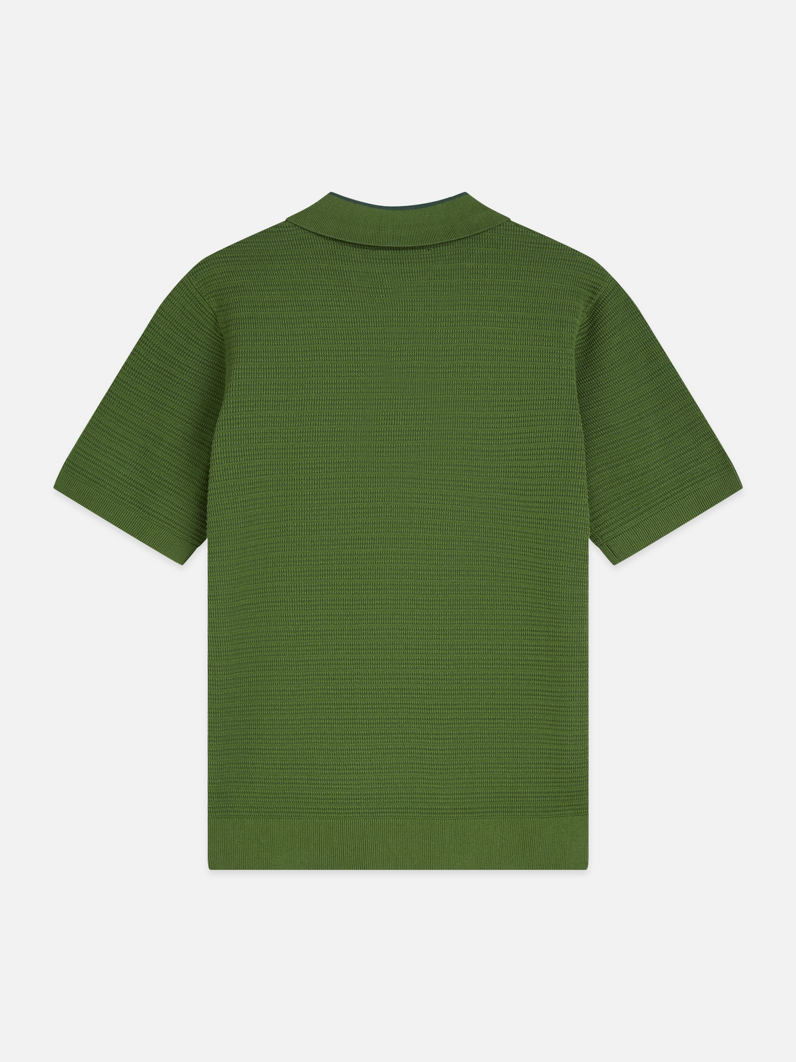 Structured knitted polo