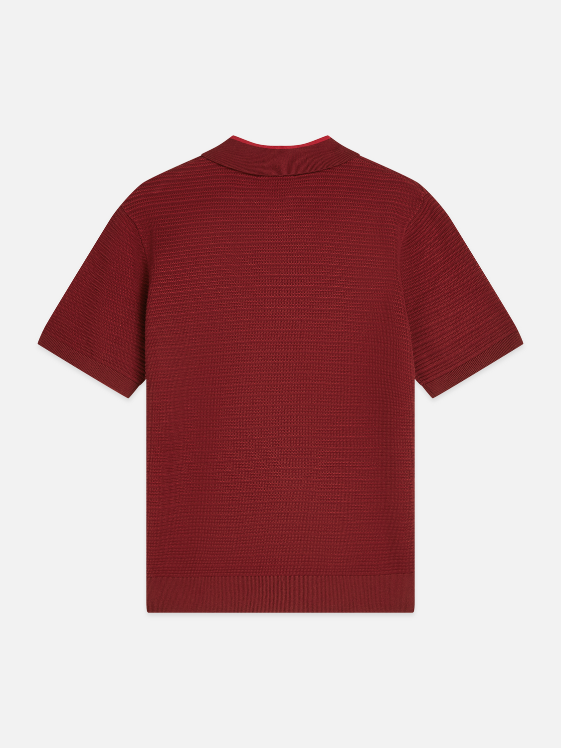 Structured knitted polo