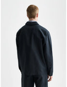 Cotton-blend Twill Relaxed-fit Overshirt back view showing fit and finish by Scotch & Soda