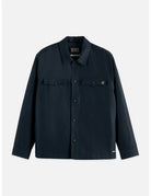 Cotton-blend Twill Relaxed-fit Overshirt front view showing fit and finish by Scotch & Soda
