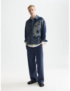 Otis Embroidered Cottontencel Relaxed Straightfit Jogger front view showing fit and finish by Scotch & Soda