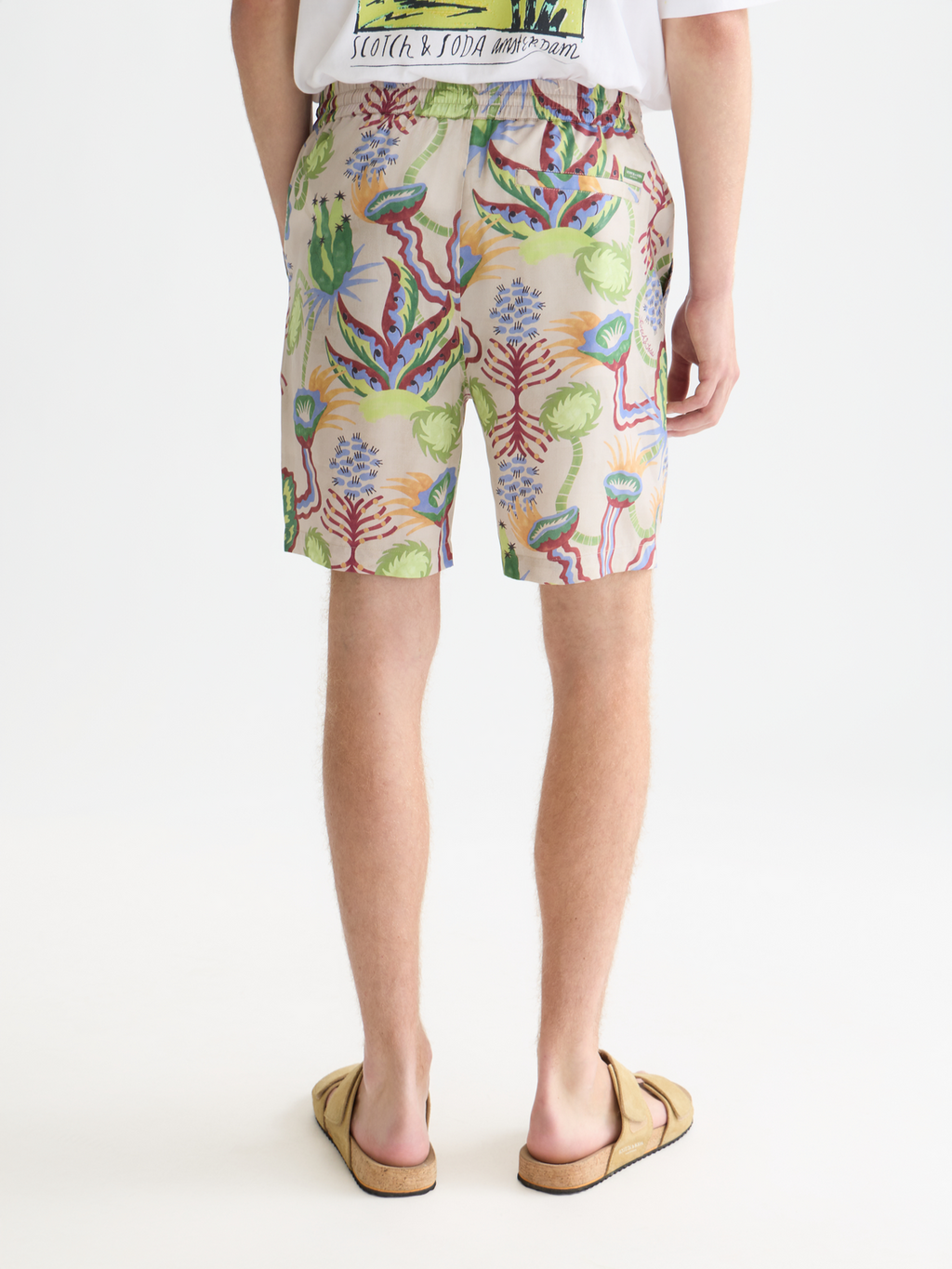 Fave printed tencel relaxed bermuda shorts